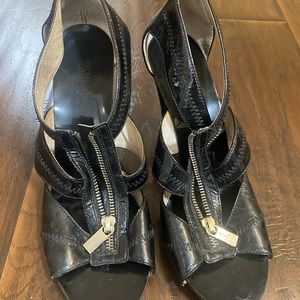 Michael Kors Black Heel with Zipper